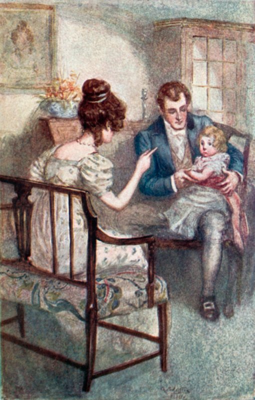 Ilustracja do Emmy autorstwa Jane Austen autorstwa Arthur Wallis Mills
