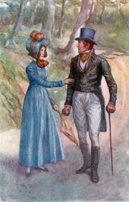 Ilustracja do Emmy autorstwa Jane Austen autorstwa Arthur Wallis Mills