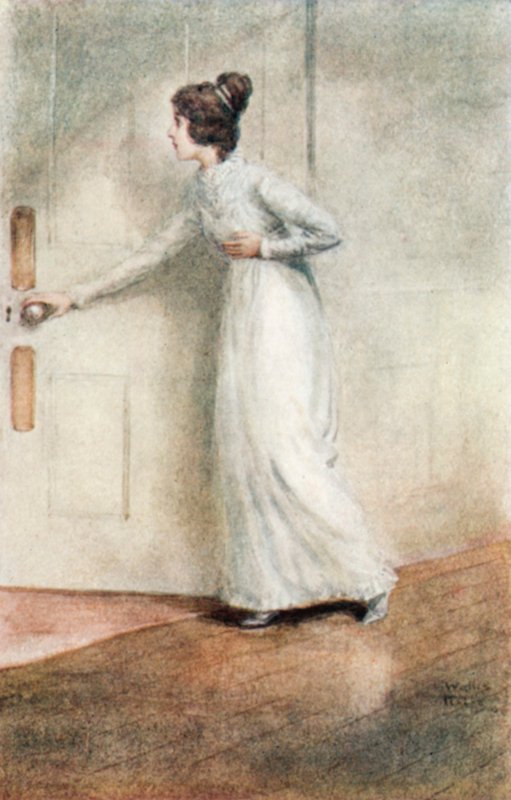 Ilustracja do opactwa Northanger autorstwa Jane Austen autorstwa Arthur Wallis Mills