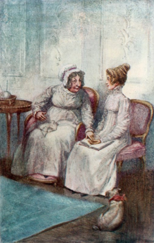 Ilustracja do opactwa Northanger autorstwa Jane Austen autorstwa Arthur Wallis Mills