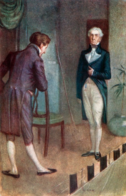 Ilustracja do opactwa Northanger autorstwa Jane Austen autorstwa Arthur Wallis Mills