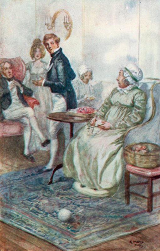 Ilustracja do opactwa Northanger autorstwa Jane Austen autorstwa Arthur Wallis Mills