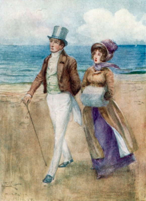 Ilustracja do perswazji autorstwa Jane Austen autorstwa Arthur Wallis Mills