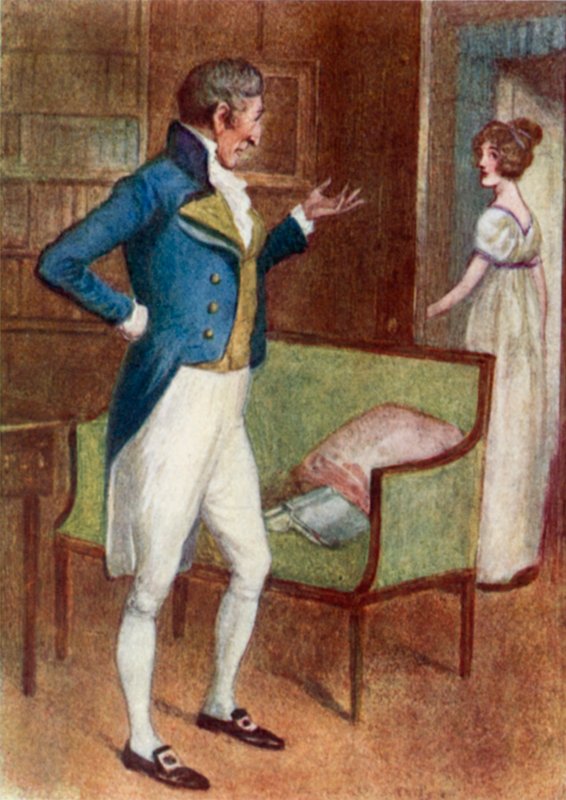 Ilustracja do Dumy i Uprzedzenia autorstwa Jane Austen autorstwa Arthur Wallis Mills