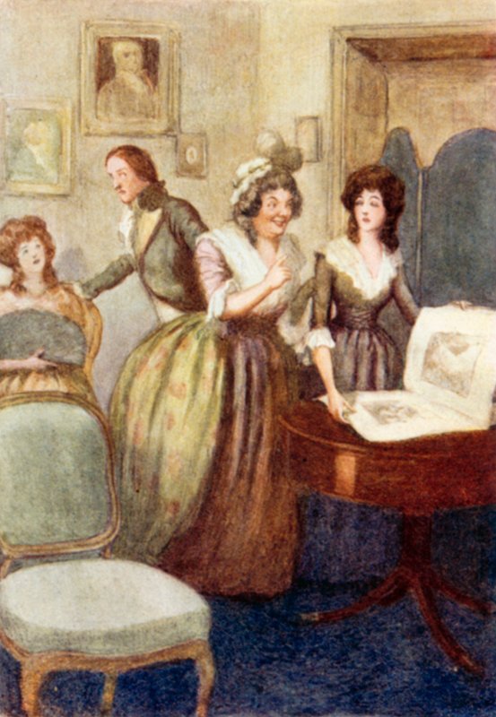 Ilustracja do Dumy i Uprzedzenia autorstwa Jane Austen autorstwa Arthur Wallis Mills