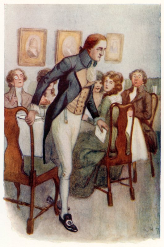 Ilustracja do Dumy i Uprzedzenia autorstwa Jane Austen autorstwa Arthur Wallis Mills