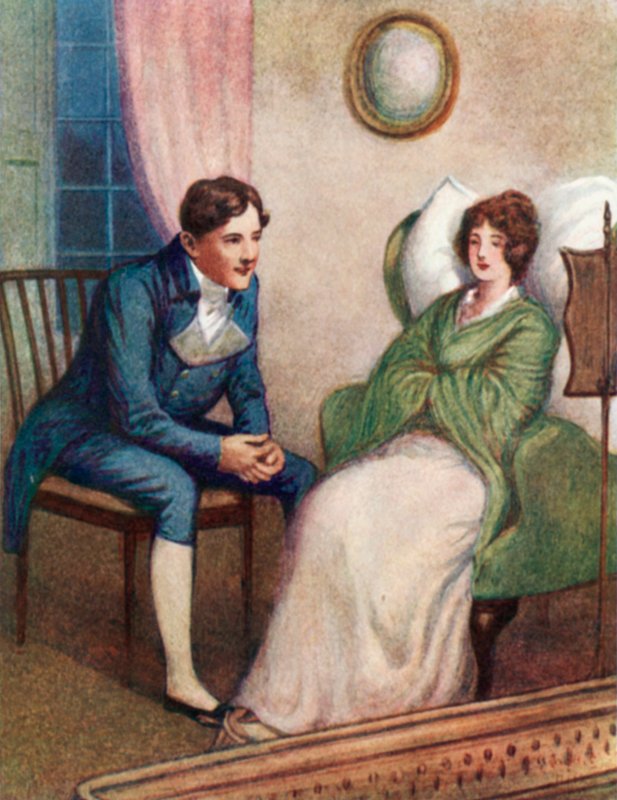 Ilustracja do Dumy i Uprzedzenia autorstwa Jane Austen autorstwa Arthur Wallis Mills