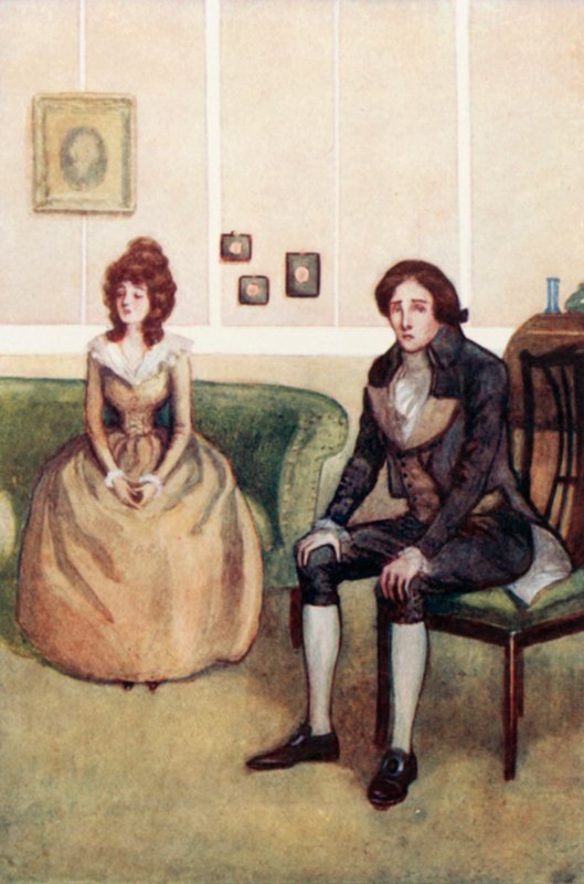 Ilustracja do rozsądku i wrażliwości autorstwa Jane Austen autorstwa Arthur Wallis Mills