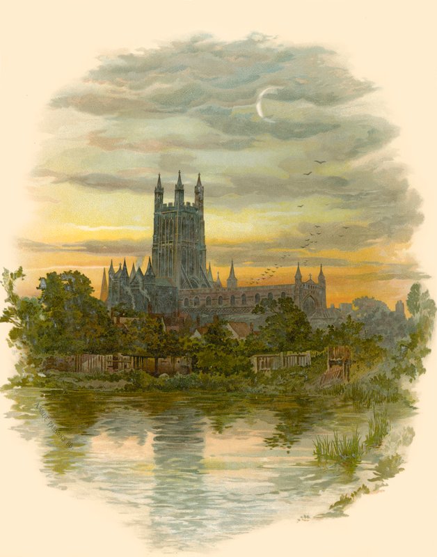 Katedra w Gloucester, północno-zachodnia autorstwa Arthur Wilde Parsons