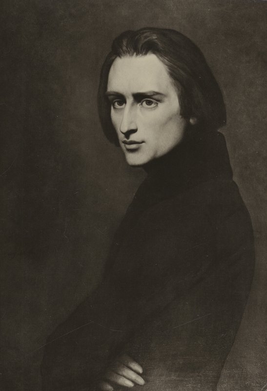 Franz Liszt, węgierski kompozytor autorstwa Ary Scheffer