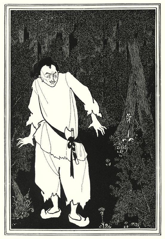 Ali Baba w lesie autorstwa Aubrey Beardsley