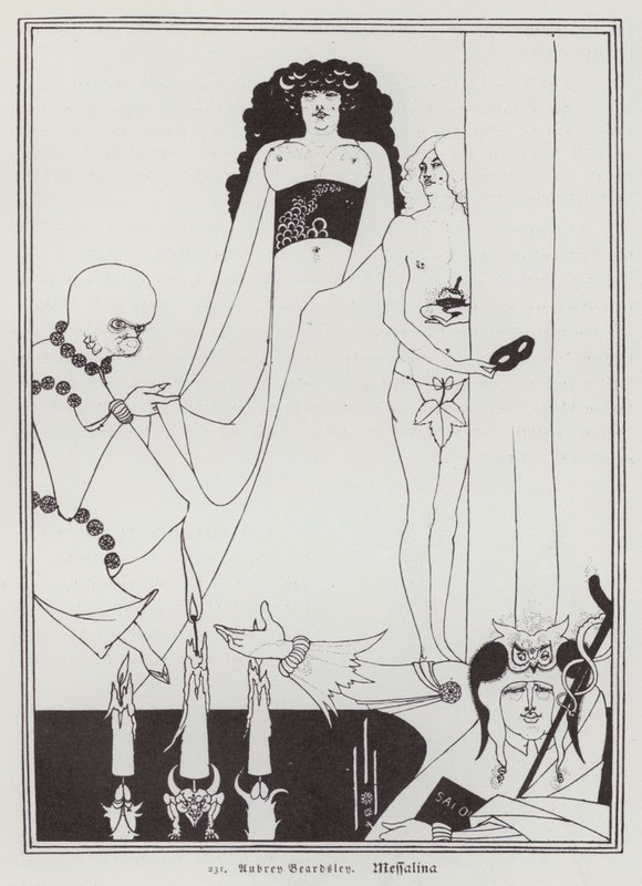 Messalina (członkowie) autorstwa Aubrey (after) Beardsley