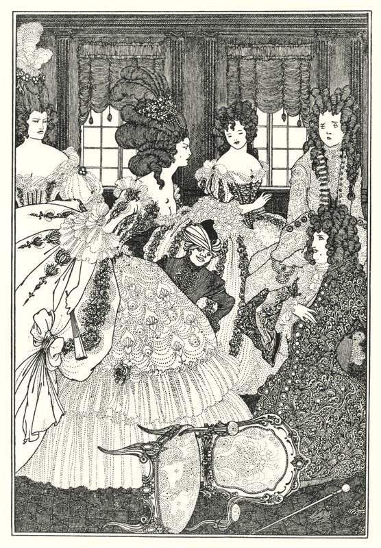 Bitwa pod Beaux i Belles (grafika) autorstwa Aubrey (after) Beardsley