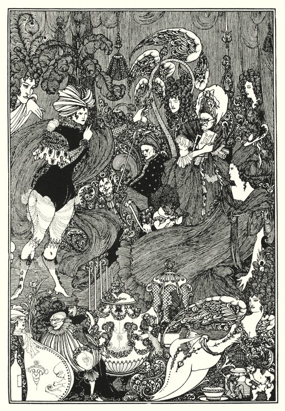 Jaskinia Śledziony (rycina) autorstwa Aubrey (after) Beardsley