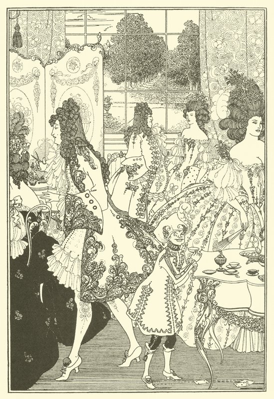 Gwałt na zamku (litografia) autorstwa Aubrey (after) Beardsley