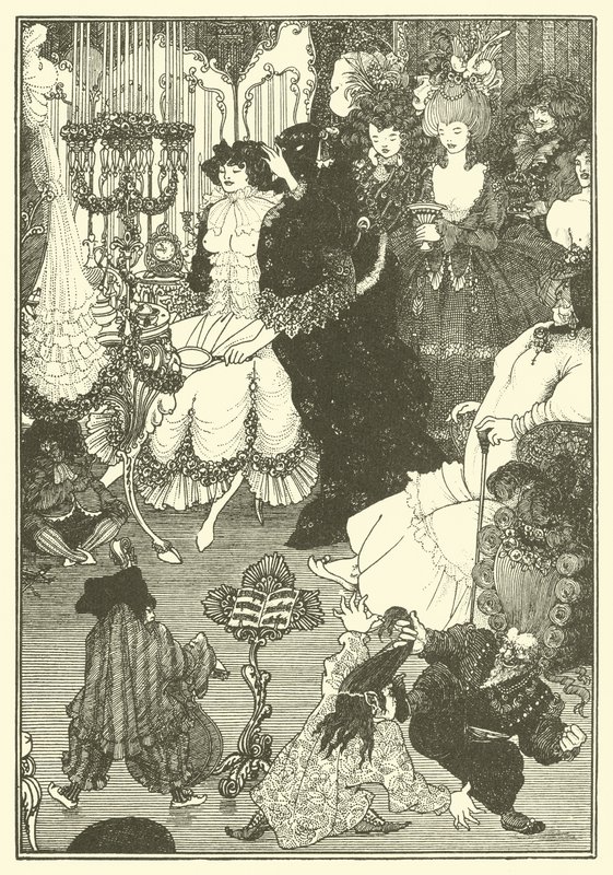 Toaleta Heleny (litografia) autorstwa Aubrey (after) Beardsley