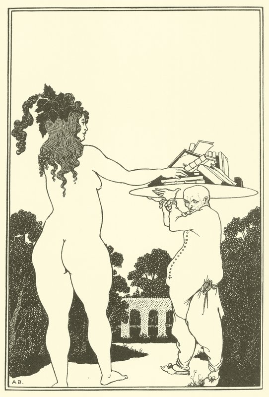 Płyta książki autorstwa Aubrey Beardsley