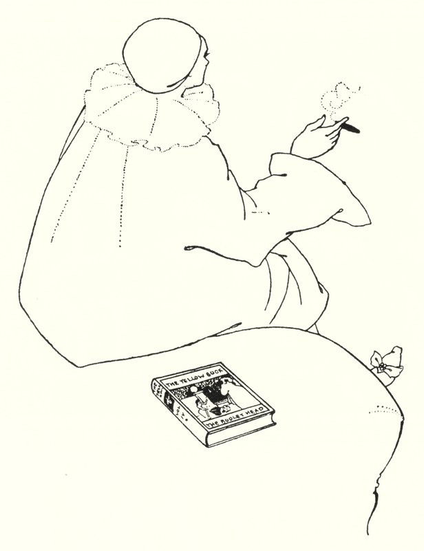 Projekt karty z zaproszeniem autorstwa Aubrey Beardsley