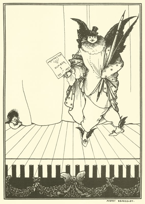 Projekt prospektu Savoy autorstwa Aubrey Beardsley