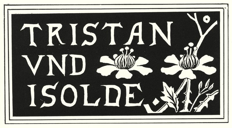 Projekt z okładki egzemplarza Aubrey Beardsley „Tristan Und Isolde” autorstwa Aubrey Beardsley