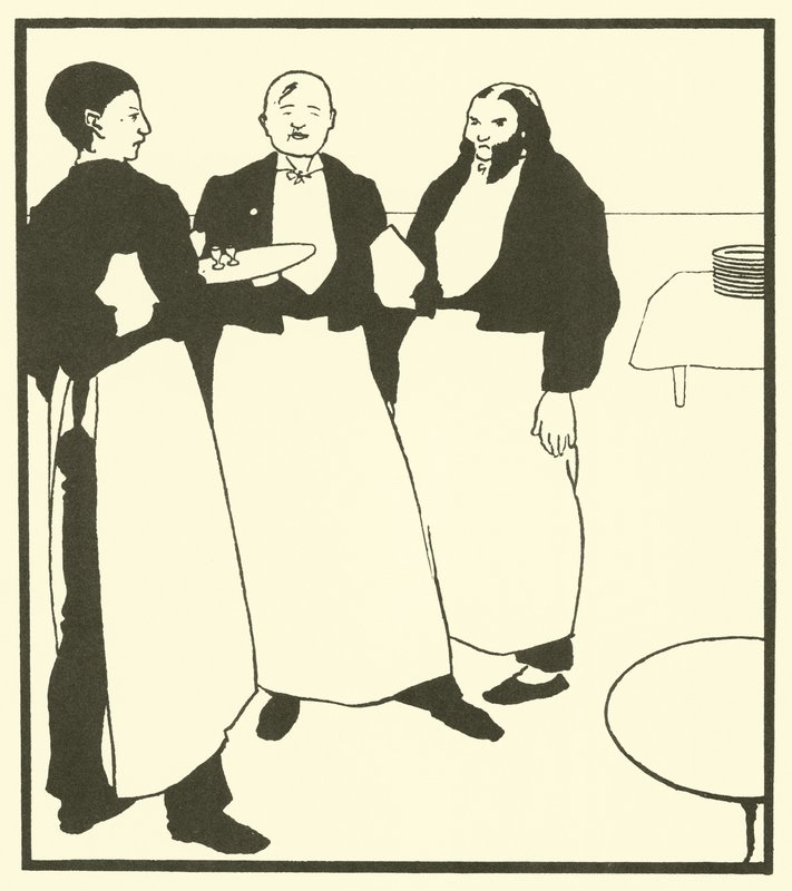 Chłopcy z kawiarni autorstwa Aubrey Beardsley