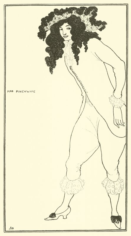 Pani Pinchwife autorstwa Aubrey Beardsley