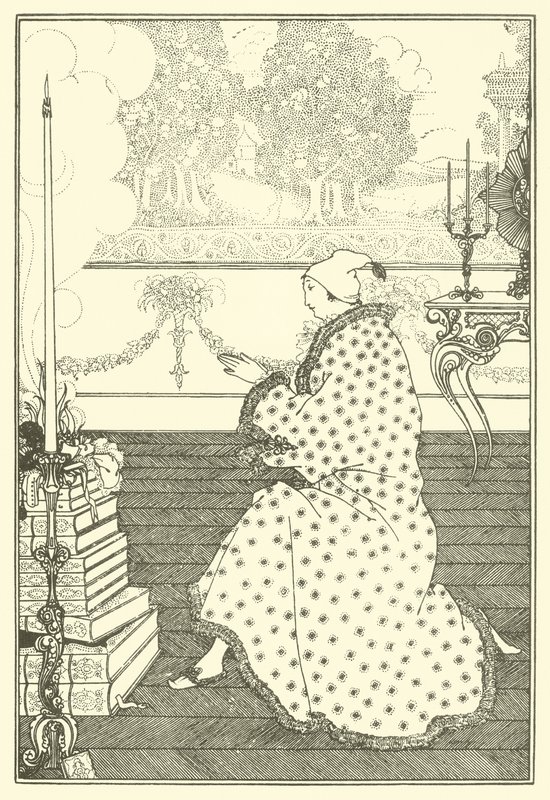Modlitwa baronów autorstwa Aubrey Beardsley