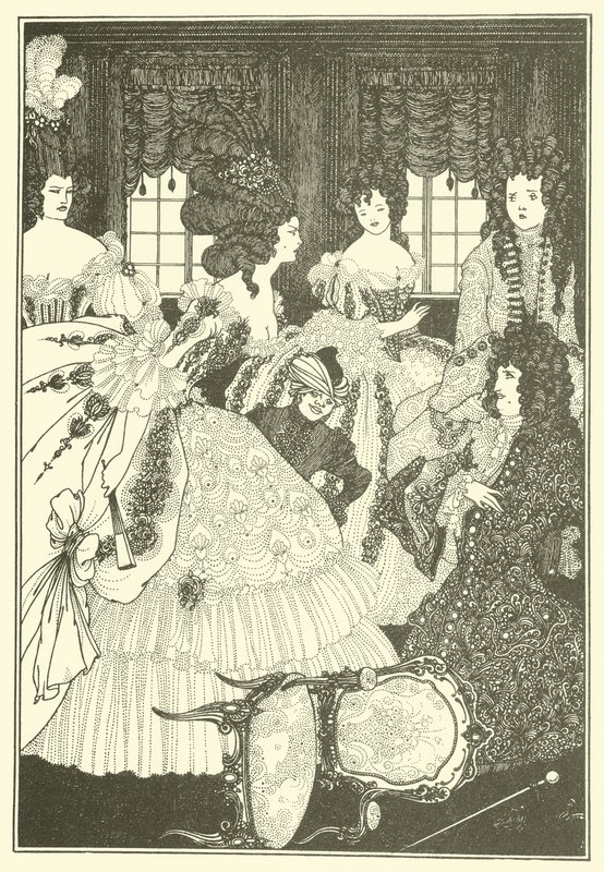 Bitwa Beaux i Belles autorstwa Aubrey Beardsley