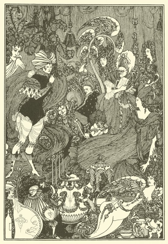 Jaskinia Śledziony autorstwa Aubrey Beardsley