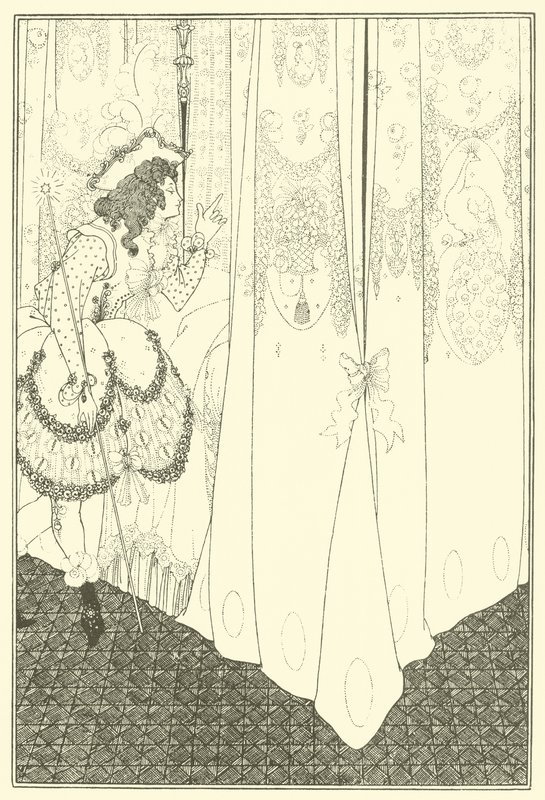 Sen z Gwałtu na zamek autorstwa Aubrey Beardsley