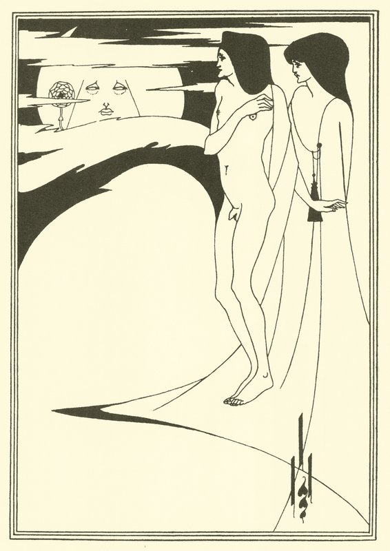 Kobieta na Księżycu autorstwa Aubrey Beardsley
