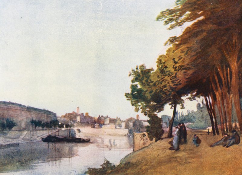 Rzym: Marmorata (kolorowa litografia) autorstwa Aubrey Waterfield