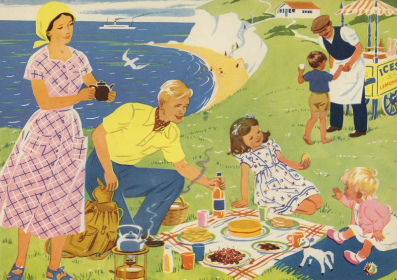 Piknik (kolor lito) autorstwa Audrey Brunton