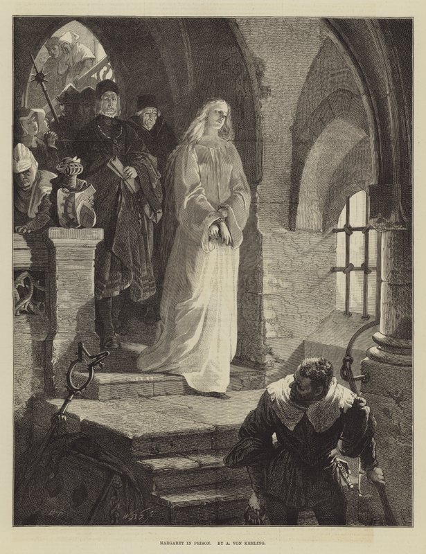 Małgorzata w więzieniu autorstwa August von Kreling