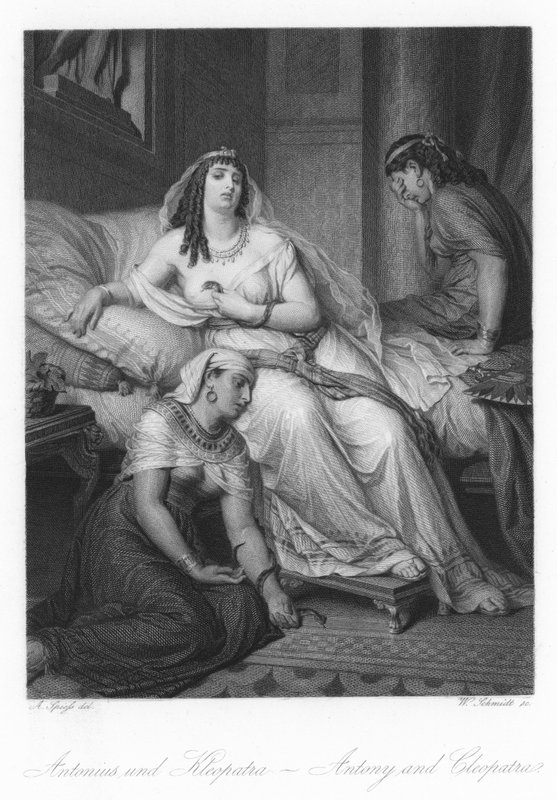 Scena z Antoniusza i Kleopatry autorstwa August Spiess