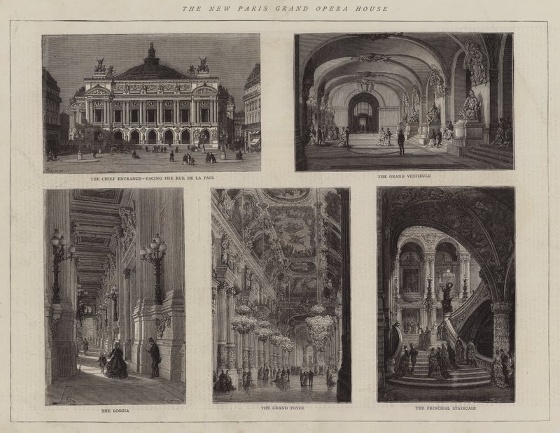 Nowa Wielka Opera w Paryżu autorstwa Auguste Victor Deroy