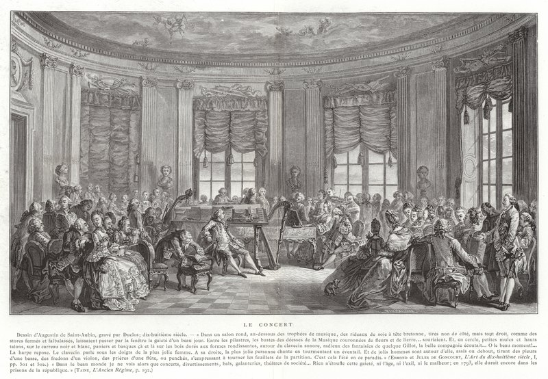 Koncert autorstwa Augustin de Saint Aubin