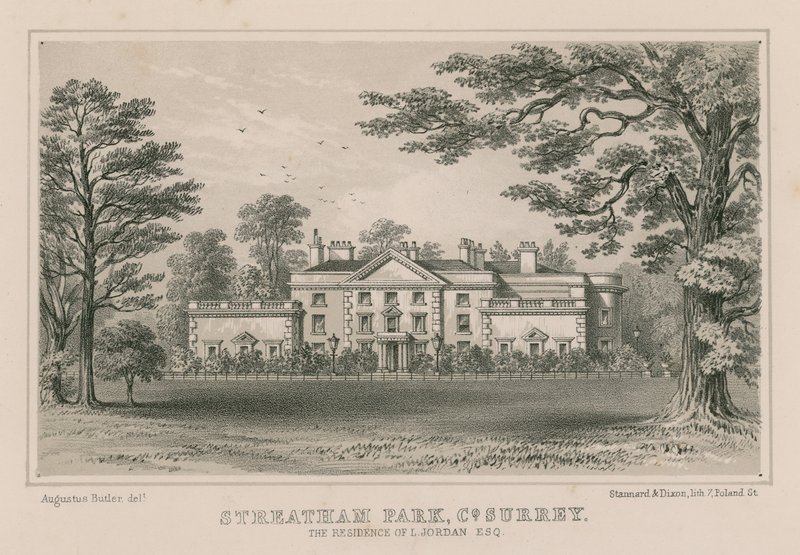 Streatham Park, rezydencja L Jordan autorstwa Augustus Butler