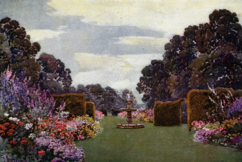 Granice zielne w Welbeck (kolor lito) autorstwa Augustus Charles Wyatt