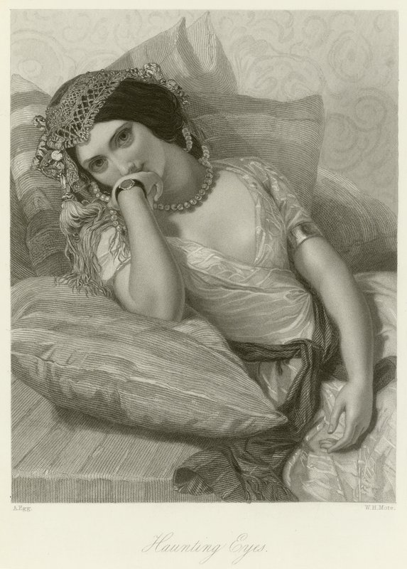 Nawiedzające oczy autorstwa Augustus Leopold Egg