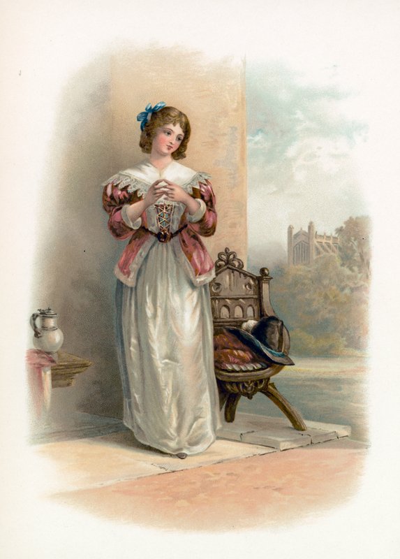 Anne Page z Wesołych Żon Windsoru autorstwa Augustus Wall Callcott