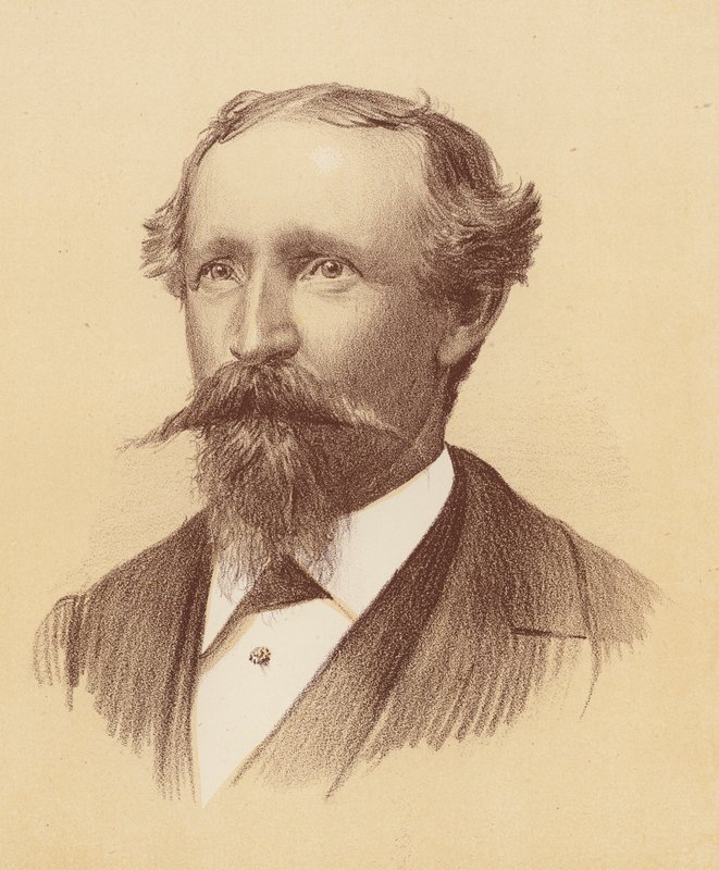 Bernhardt Otto Holtermann (litografia kolorowa) autorstwa Australian School