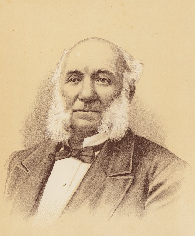 Kapitan Thomas Stephenson Rowntree (kolorowa litografia) autorstwa Australian School