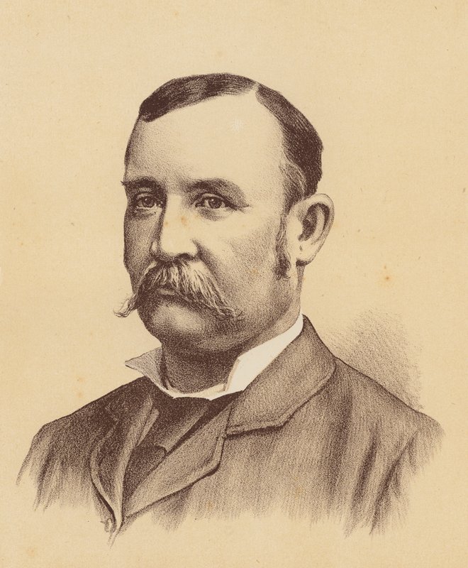 George Cumberlege Loughnan (kolorowa litografia) autorstwa Australian School