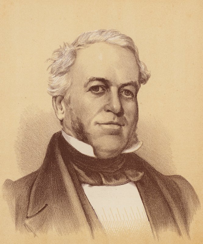 Henry Dangar, Esquire (kolorowa litografia) autorstwa Australian School