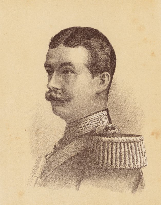 Lord Carrington, gubernator Nowej Południowej Walii (kolorowa litografia) autorstwa Australian School