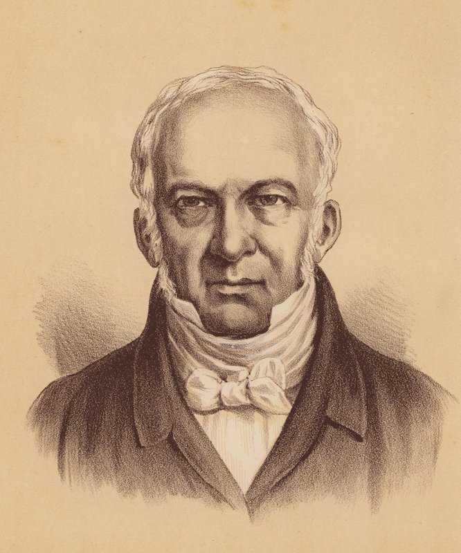 William Cox, Esquire (kolorowa litografia) autorstwa Australian School