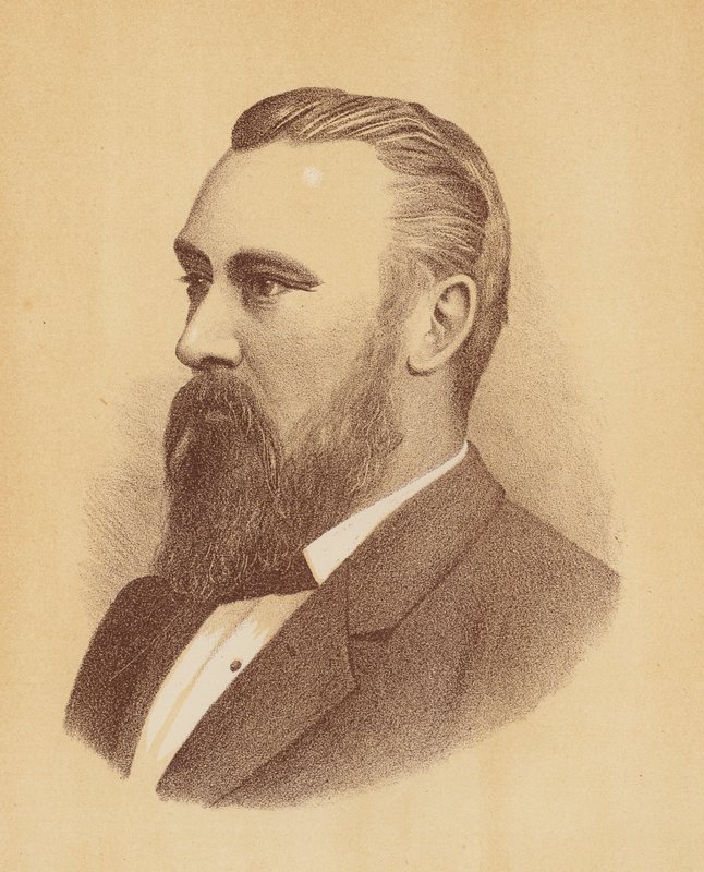 William John Lyne (kolorowa litografia) autorstwa Australian School