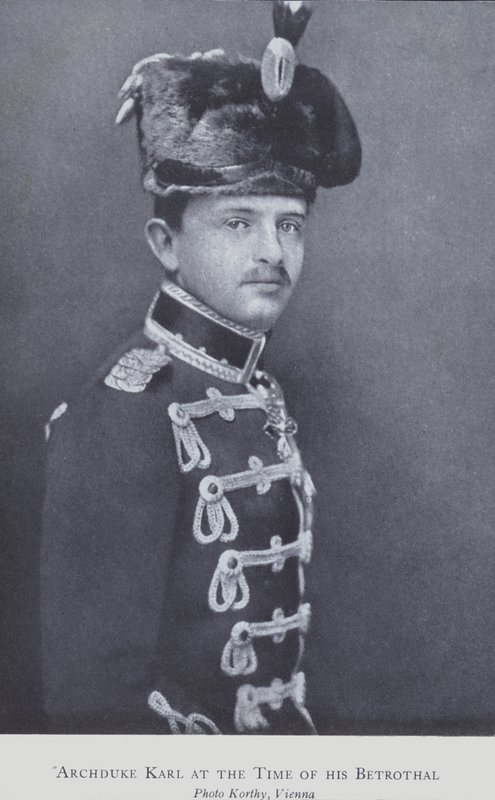 Arcyksiążę Karol, później Karol I, cesarz Austrii (zdjęcie czarno-białe) autorstwa Austrian Photographer