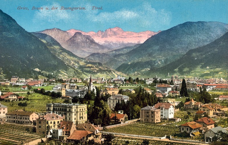 Gries, Bozen I Rosengarten, Tyrol autorstwa Austrian Photographer